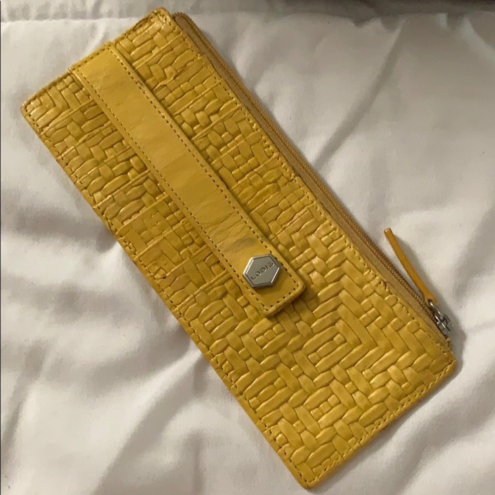 Lodis Sale Mustard yellow cardholder